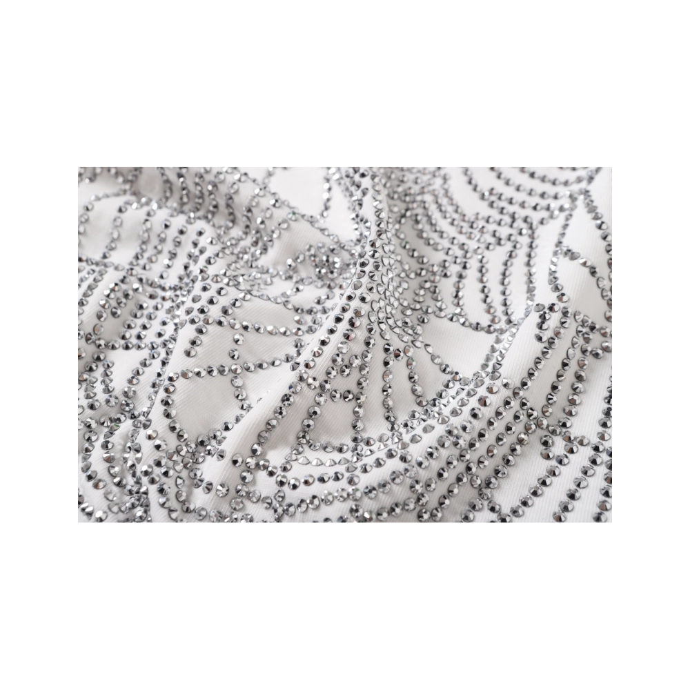 Sp5der Rhinestone T-shirt T014 Black White,Sp5der T-shirt,Tshirt,APPAREL