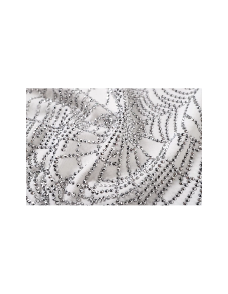 Sp5der Rhinestone T-shirt T014 Black White,Sp5der T-shirt,Tshirt,APPAREL