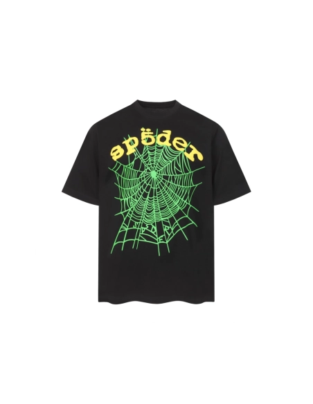 Sp5der T-shirt T010 Black Blue Gray Olive,Sp5der T-shirt,Tshirt,APPAREL