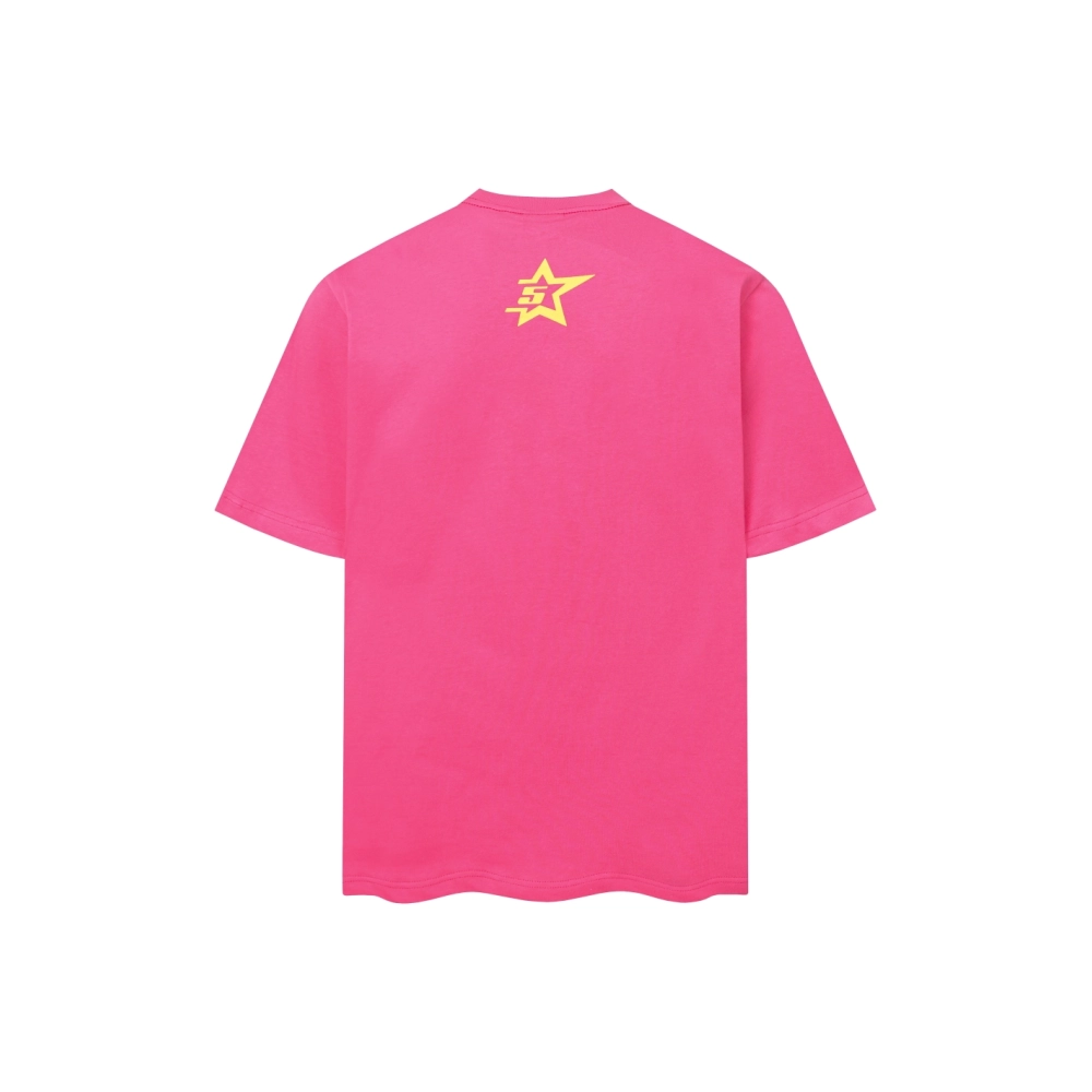 Sp5der T-shirt T009 Black Blue Pink,Sp5der T-shirt,Tshirt,APPAREL