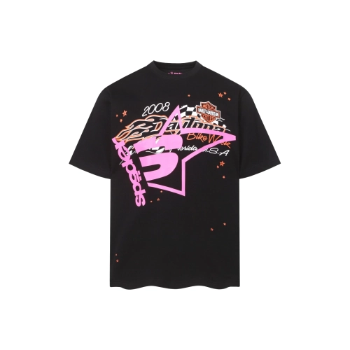 Sp5der T-shirt T008 Black,Sp5der T-shirt,Tshirt,APPAREL