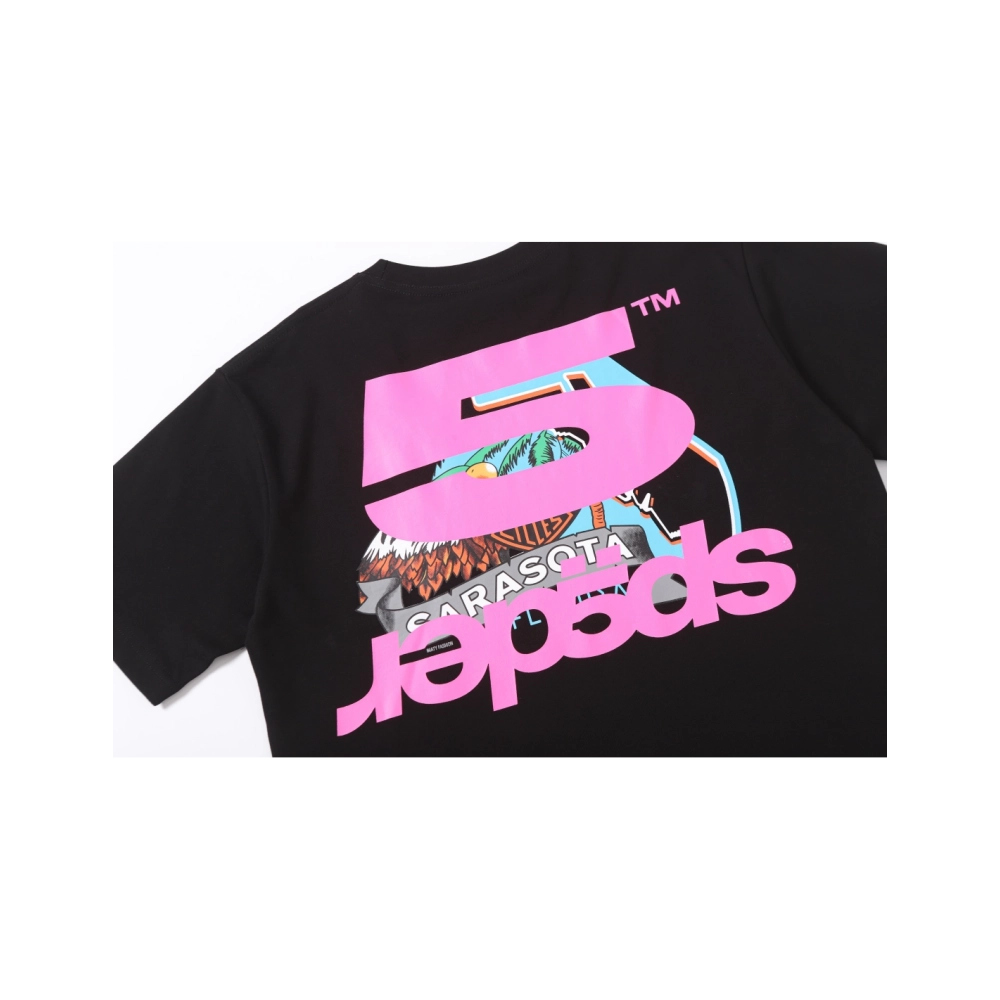 Sp5der T-shirt T008 Black,Sp5der T-shirt,Tshirt,APPAREL