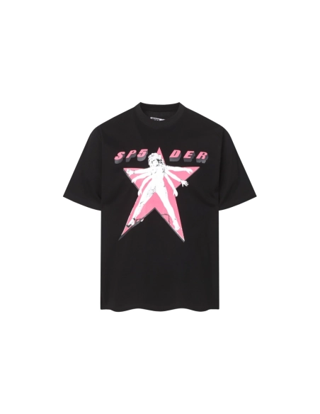 Sp5der T-shirt T007 Black,Sp5der T-shirt,Tshirt,APPAREL