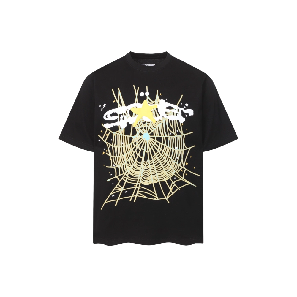 Sp5der T-shirt T005 Black,Sp5der T-shirt,Tshirt,APPAREL