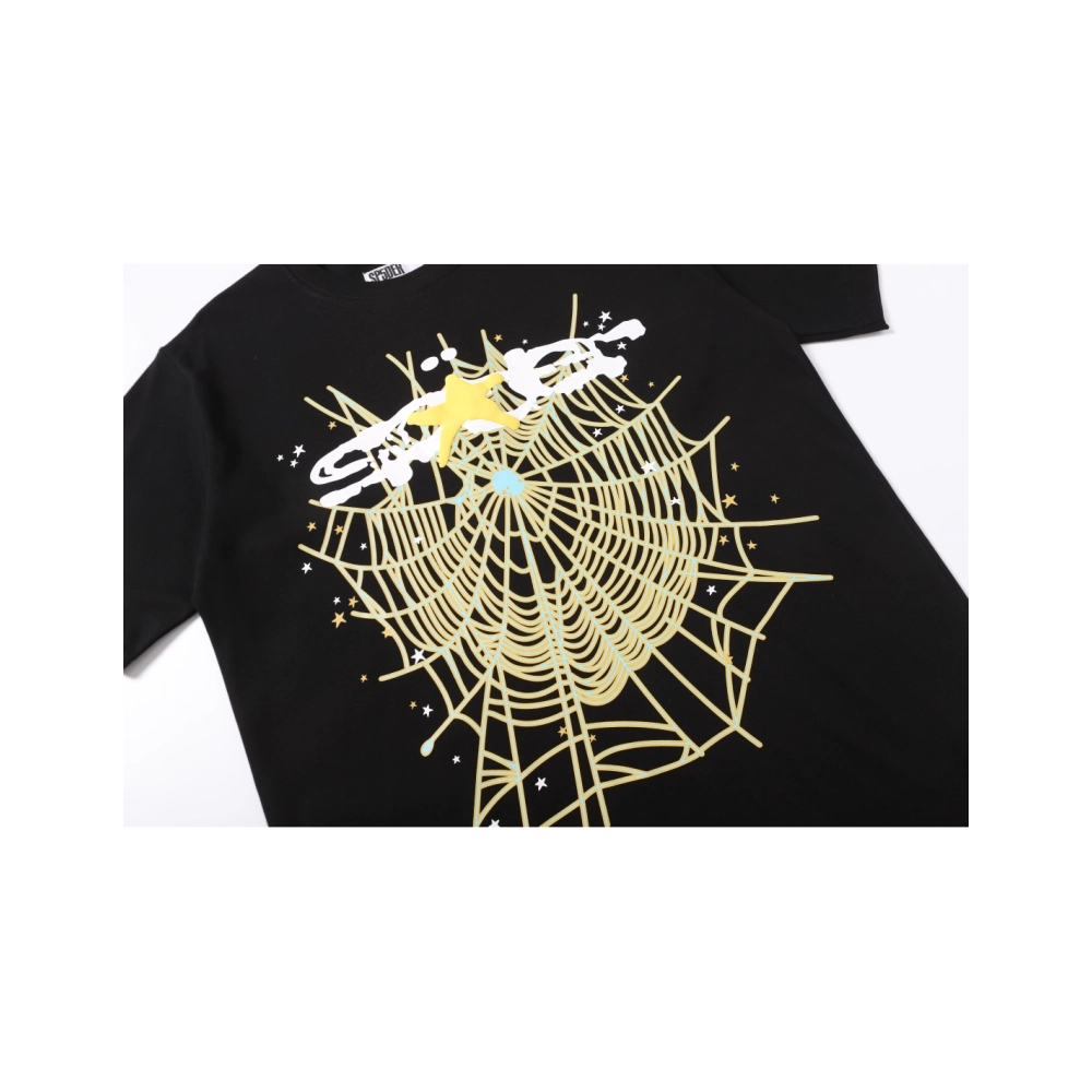 Sp5der T-shirt T005 Black,Sp5der T-shirt,Tshirt,APPAREL