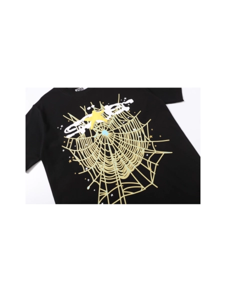 Sp5der T-shirt T005 Black,Sp5der T-shirt,Tshirt,APPAREL