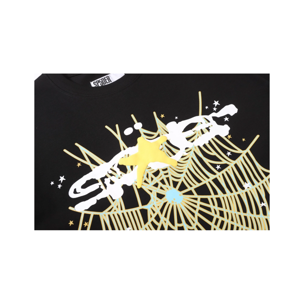 Sp5der T-shirt T005 Black,Sp5der T-shirt,Tshirt,APPAREL