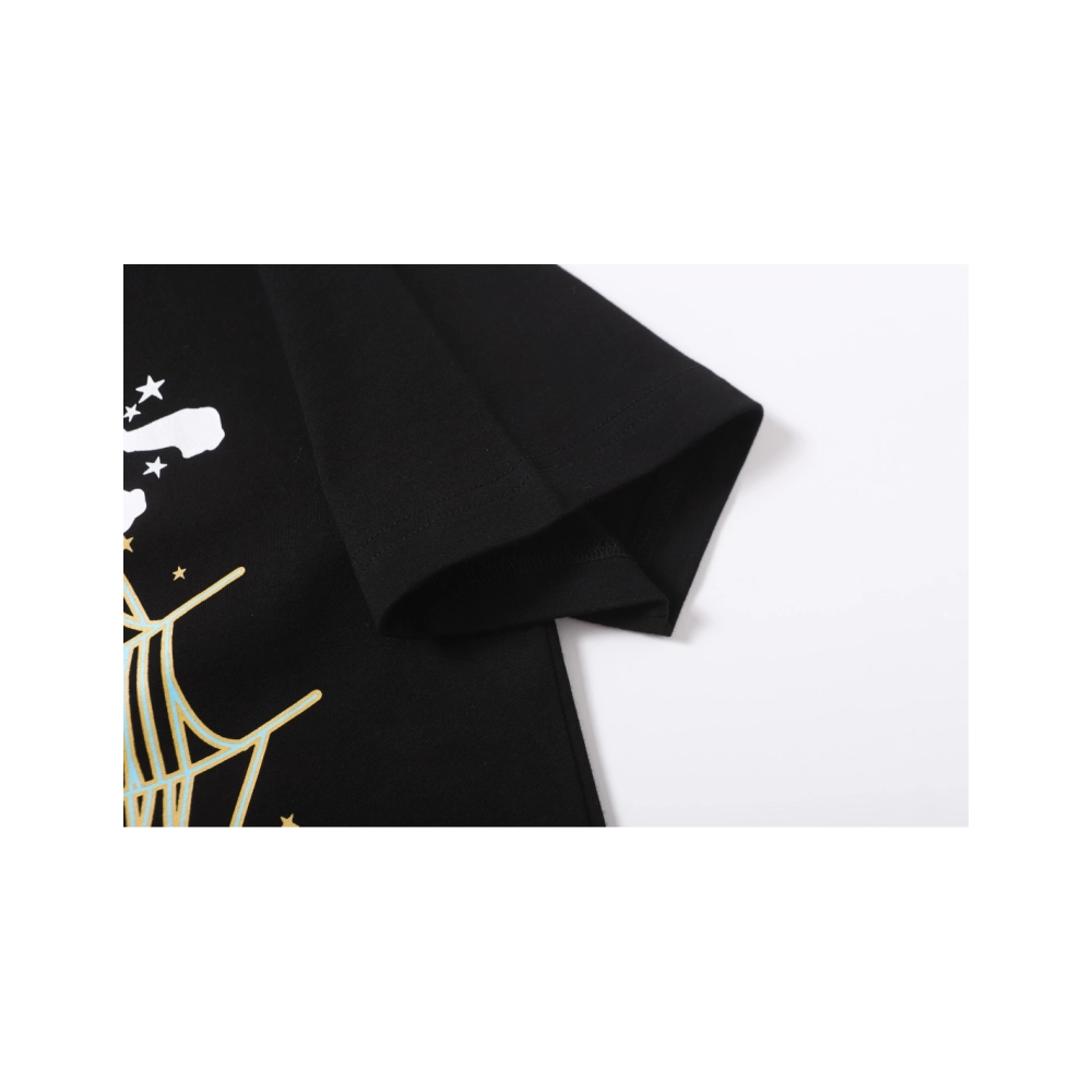 Sp5der T-shirt T005 Black,Sp5der T-shirt,Tshirt,APPAREL