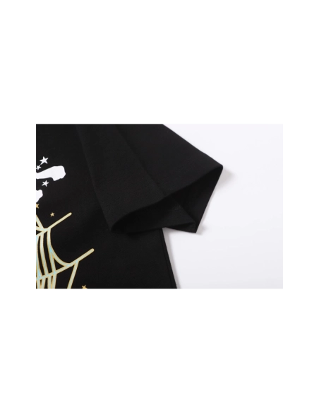 Sp5der T-shirt T005 Black,Sp5der T-shirt,Tshirt,APPAREL