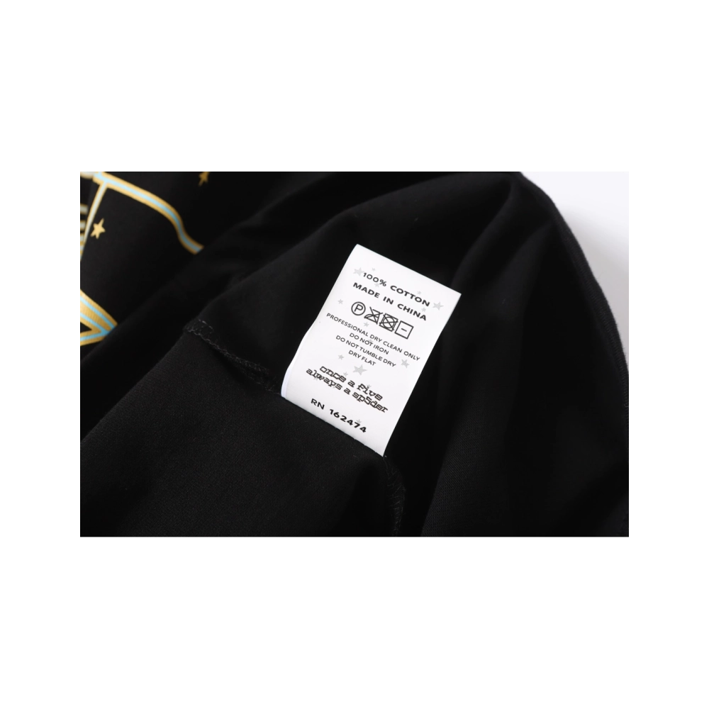 Sp5der T-shirt T005 Black,Sp5der T-shirt,Tshirt,APPAREL