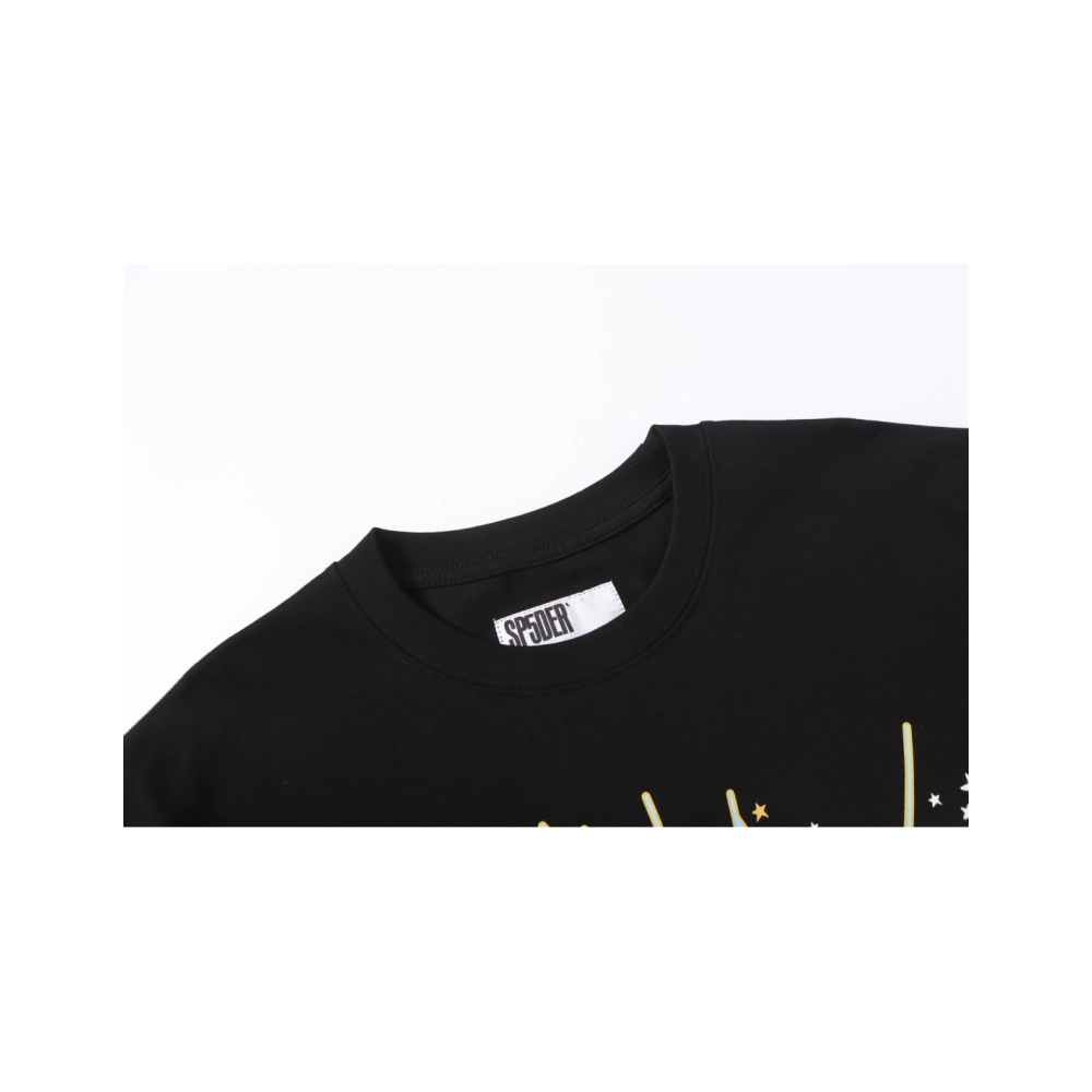 Sp5der T-shirt T005 Black,Sp5der T-shirt,Tshirt,APPAREL