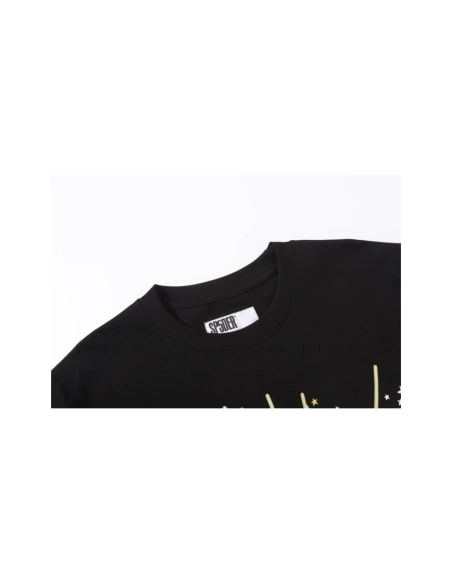 Sp5der T-shirt T005 Black,Sp5der T-shirt,Tshirt,APPAREL