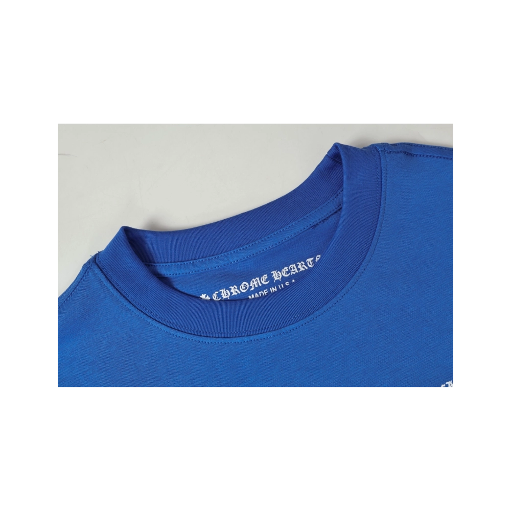 Chrome Hearts T-shirt 2214 Blue,Chrome Hearts T Shirt,Tshirt,APPAREL