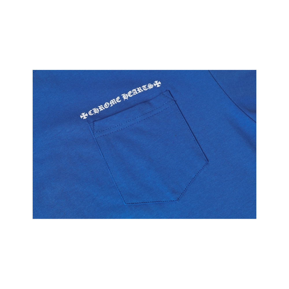 Chrome Hearts T-shirt 2214 Blue,Chrome Hearts T Shirt,Tshirt,APPAREL