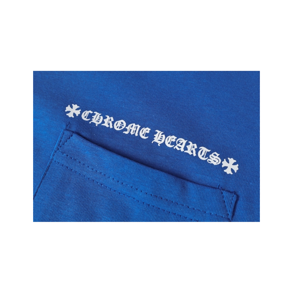 Chrome Hearts T-shirt 2214 Blue,Chrome Hearts T Shirt,Tshirt,APPAREL