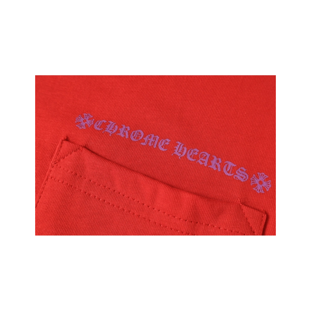 Chrome Hearts T-shirt 2218 Red,Chrome Hearts T Shirt,Tshirt,APPAREL