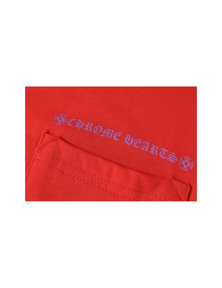 Chrome Hearts T-shirt 2218 Red,Chrome Hearts T Shirt,Tshirt,APPAREL