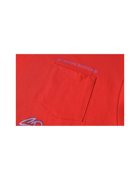 Chrome Hearts T-shirt 2218 Red,Chrome Hearts T Shirt,Tshirt,APPAREL