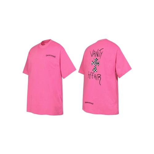 Chrome Hearts T-shirt 2213 Pink,Chrome Hearts T Shirt,Tshirt,APPAREL