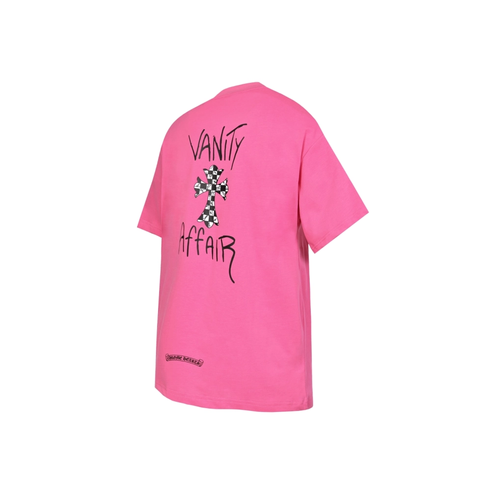 Chrome Hearts T-shirt 2213 Pink,Chrome Hearts T Shirt,Tshirt,APPAREL