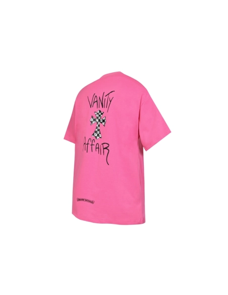 Chrome Hearts T-shirt 2213 Pink,Chrome Hearts T Shirt,Tshirt,APPAREL