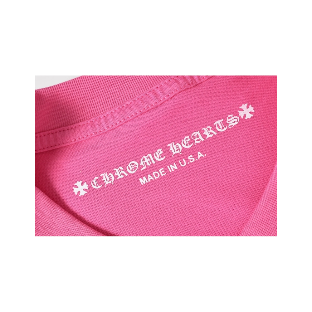 Chrome Hearts T-shirt 2213 Pink,Chrome Hearts T Shirt,Tshirt,APPAREL