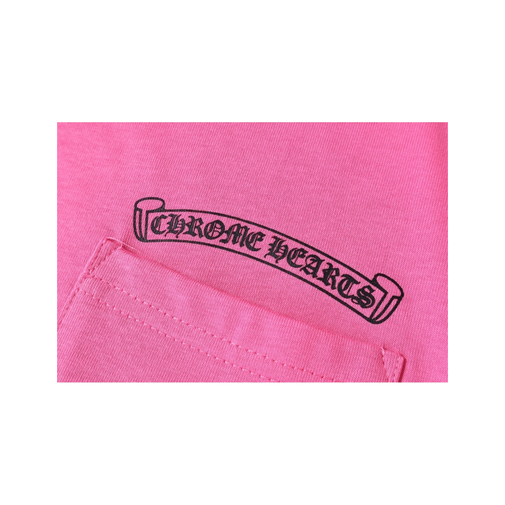 Chrome Hearts T-shirt 2213 Pink,Chrome Hearts T Shirt,Tshirt,APPAREL