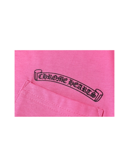 Chrome Hearts T-shirt 2213 Pink,Chrome Hearts T Shirt,Tshirt,APPAREL