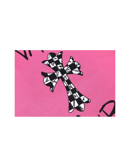 Chrome Hearts T-shirt 2213 Pink,Chrome Hearts T Shirt,Tshirt,APPAREL