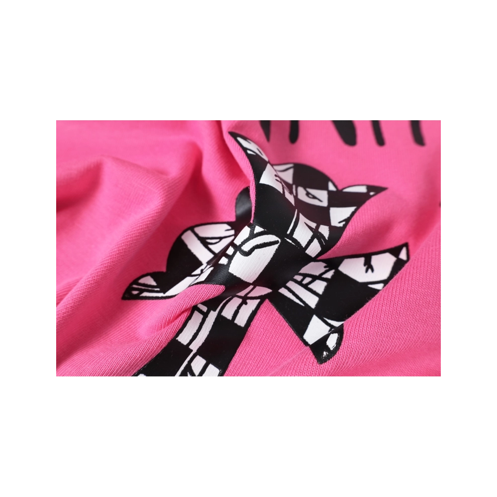 Chrome Hearts T-shirt 2213 Pink,Chrome Hearts T Shirt,Tshirt,APPAREL