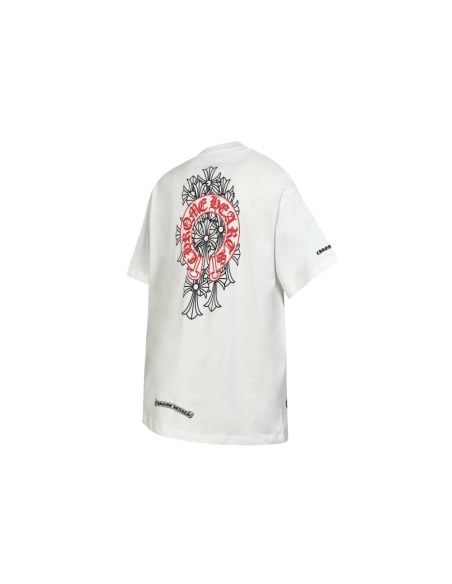 Chrome Hearts T-shirt 2221 Black White Pink,Chrome Hearts T Shirt,Tshirt,APPAREL