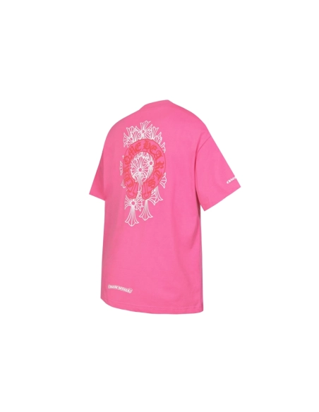 Chrome Hearts T-shirt 2221 Black White Pink,Chrome Hearts T Shirt,Tshirt,APPAREL
