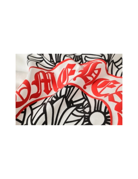 Chrome Hearts T-shirt 2221 Black White Pink,Chrome Hearts T Shirt,Tshirt,APPAREL