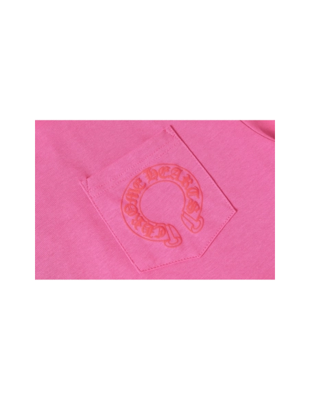 Chrome Hearts T-shirt 2221 Black White Pink,Chrome Hearts T Shirt,Tshirt,APPAREL