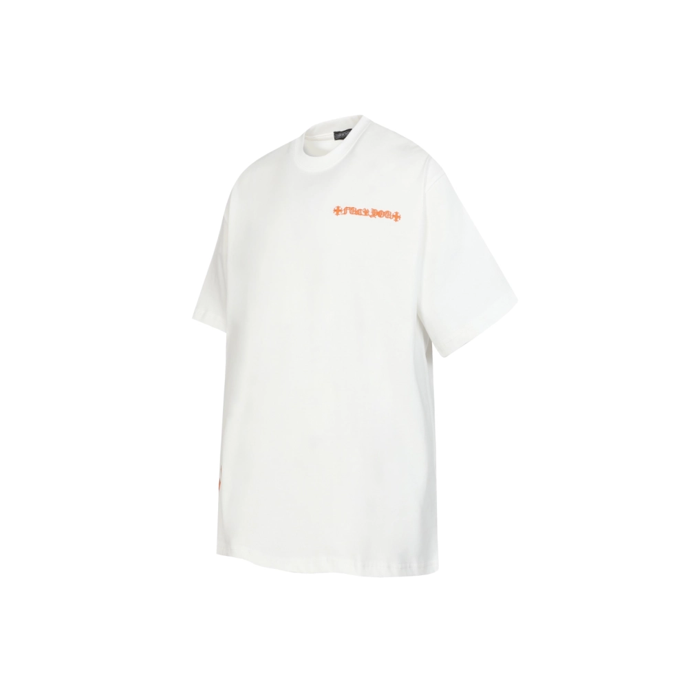 Chrome Hearts T-shirt 2209 Black White,Chrome Hearts T Shirt,Tshirt,APPAREL