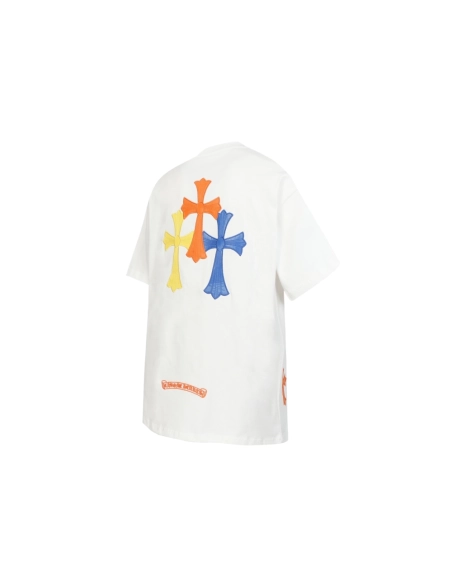 Chrome Hearts T-shirt 2209 Black White,Chrome Hearts T Shirt,Tshirt,APPAREL