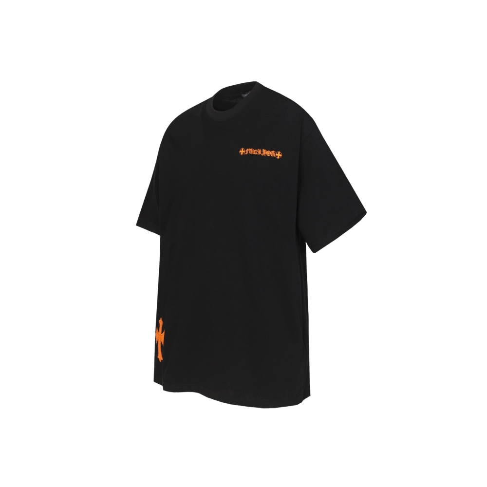 Chrome Hearts T-shirt 2209 Black White,Chrome Hearts T Shirt,Tshirt,APPAREL