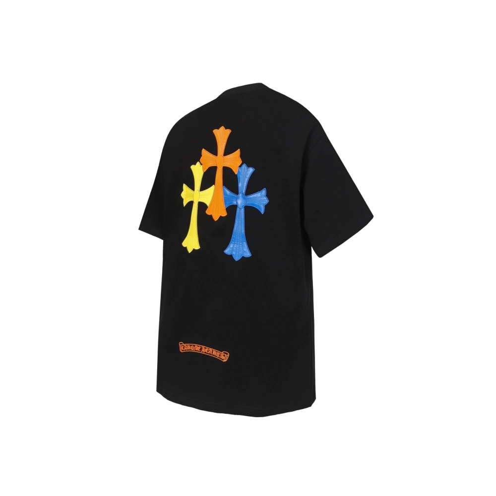 Chrome Hearts T-shirt 2209 Black White,Chrome Hearts T Shirt,Tshirt,APPAREL