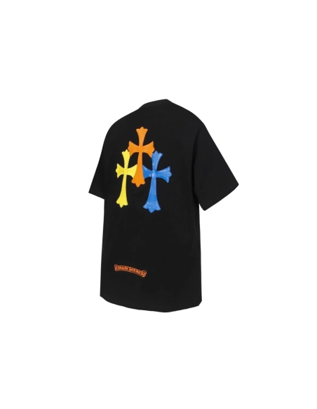 Chrome Hearts T-shirt 2209 Black White,Chrome Hearts T Shirt,Tshirt,APPAREL