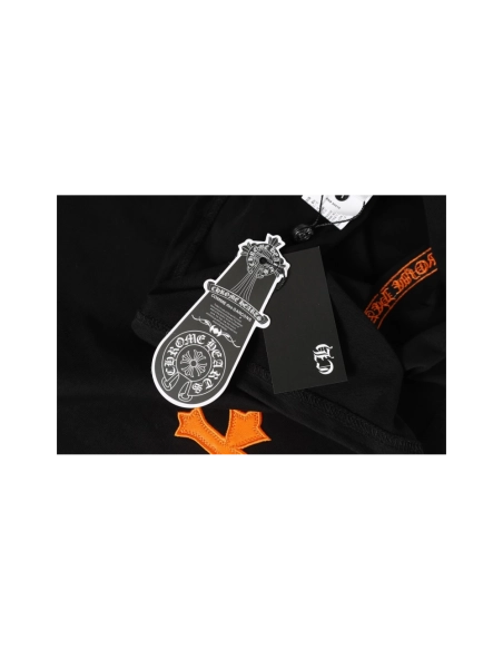 Chrome Hearts T-shirt 2209 Black White,Chrome Hearts T Shirt,Tshirt,APPAREL