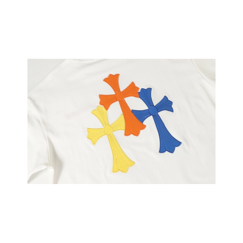 Chrome Hearts T-shirt 2209 Black White,Chrome Hearts T Shirt,Tshirt,APPAREL