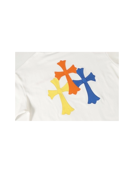 Chrome Hearts T-shirt 2209 Black White,Chrome Hearts T Shirt,Tshirt,APPAREL