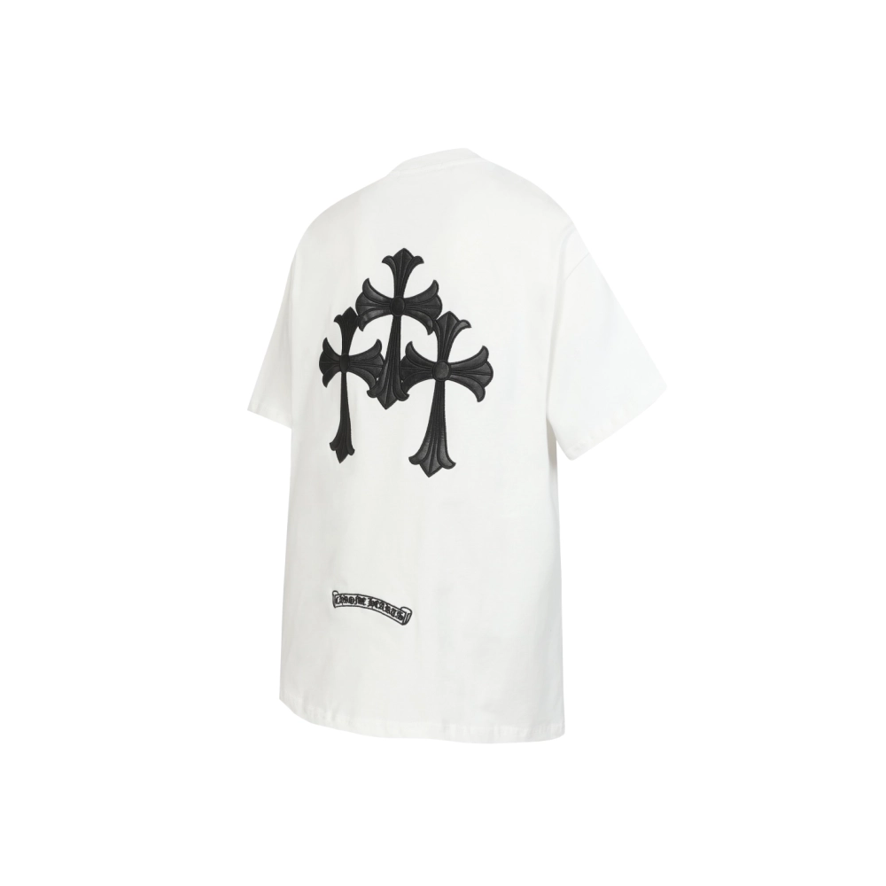 Chrome Hearts T-shirt 2210 Black White,Chrome Hearts T Shirt,Tshirt,APPAREL