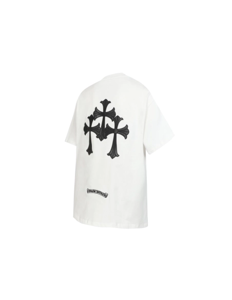 Chrome Hearts T-shirt 2210 Black White,Chrome Hearts T Shirt,Tshirt,APPAREL
