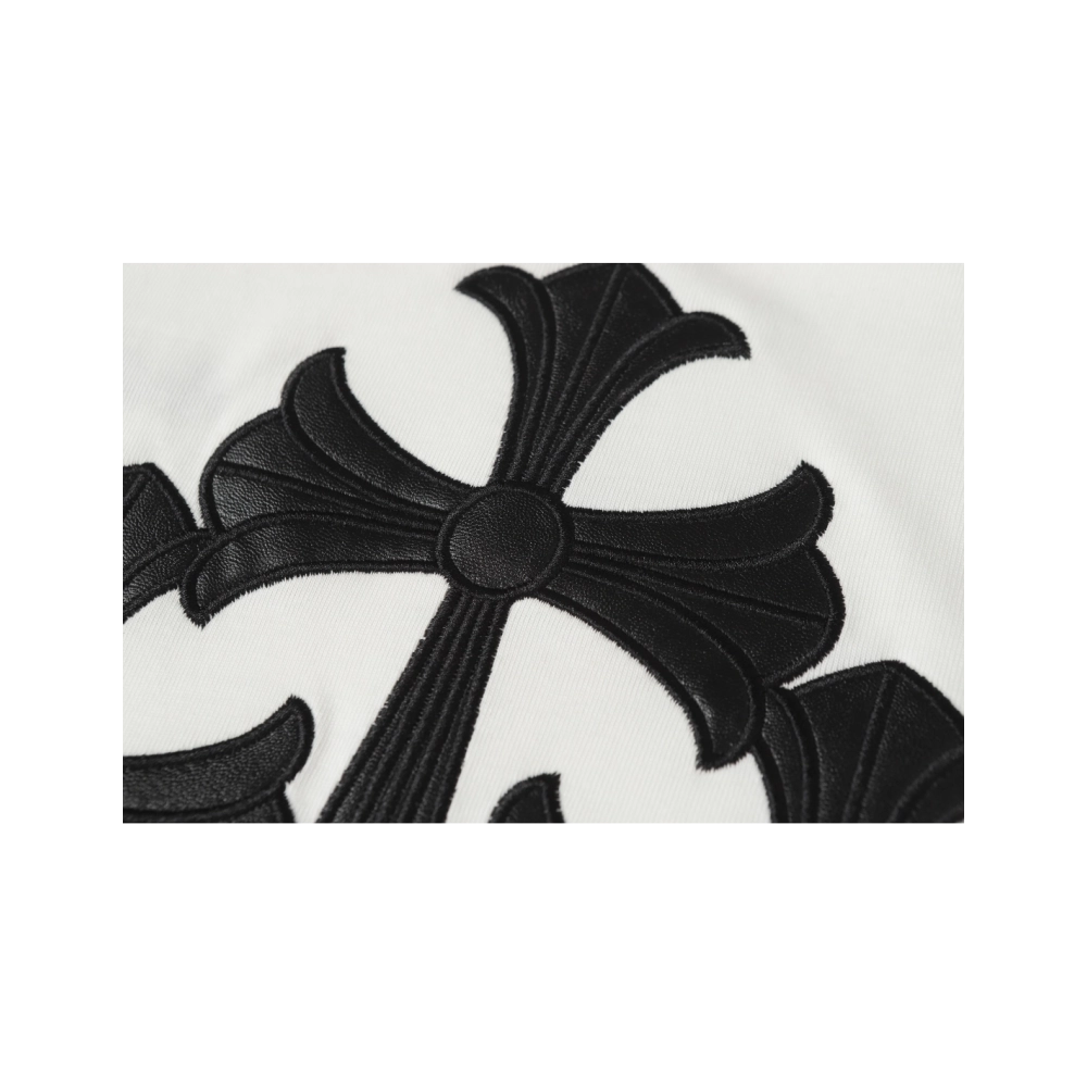 Chrome Hearts T-shirt 2210 Black White,Chrome Hearts T Shirt,Tshirt,APPAREL