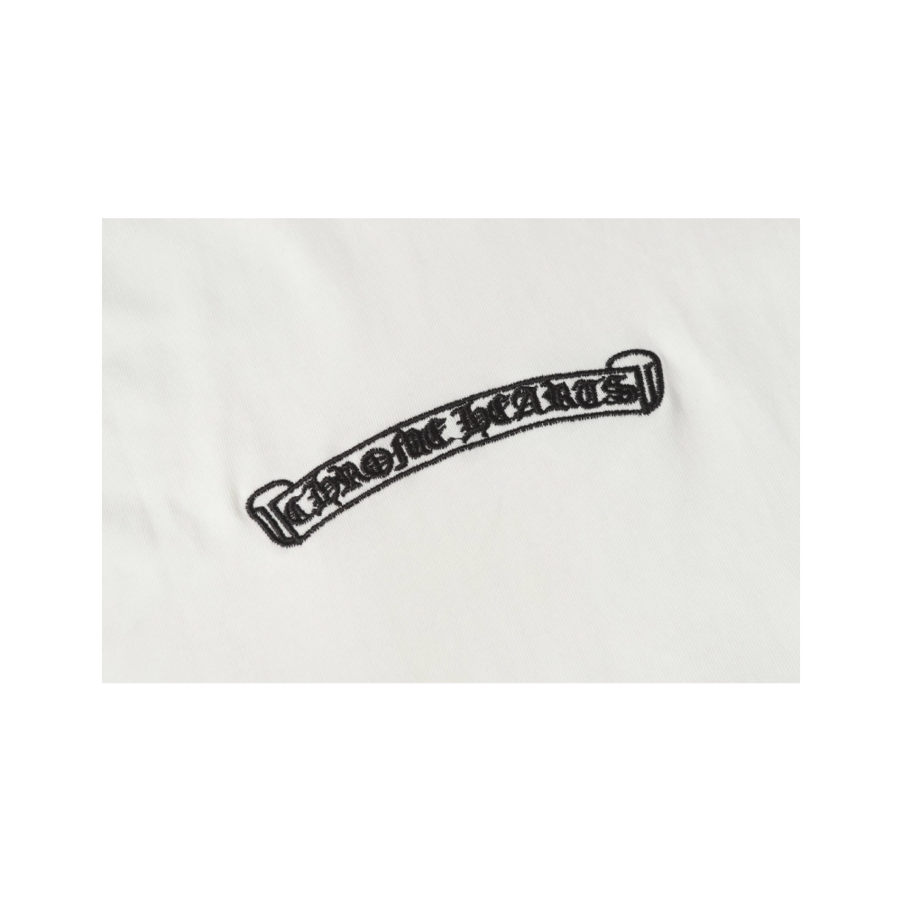 Chrome Hearts T-shirt 2210 Black White,Chrome Hearts T Shirt,Tshirt,APPAREL