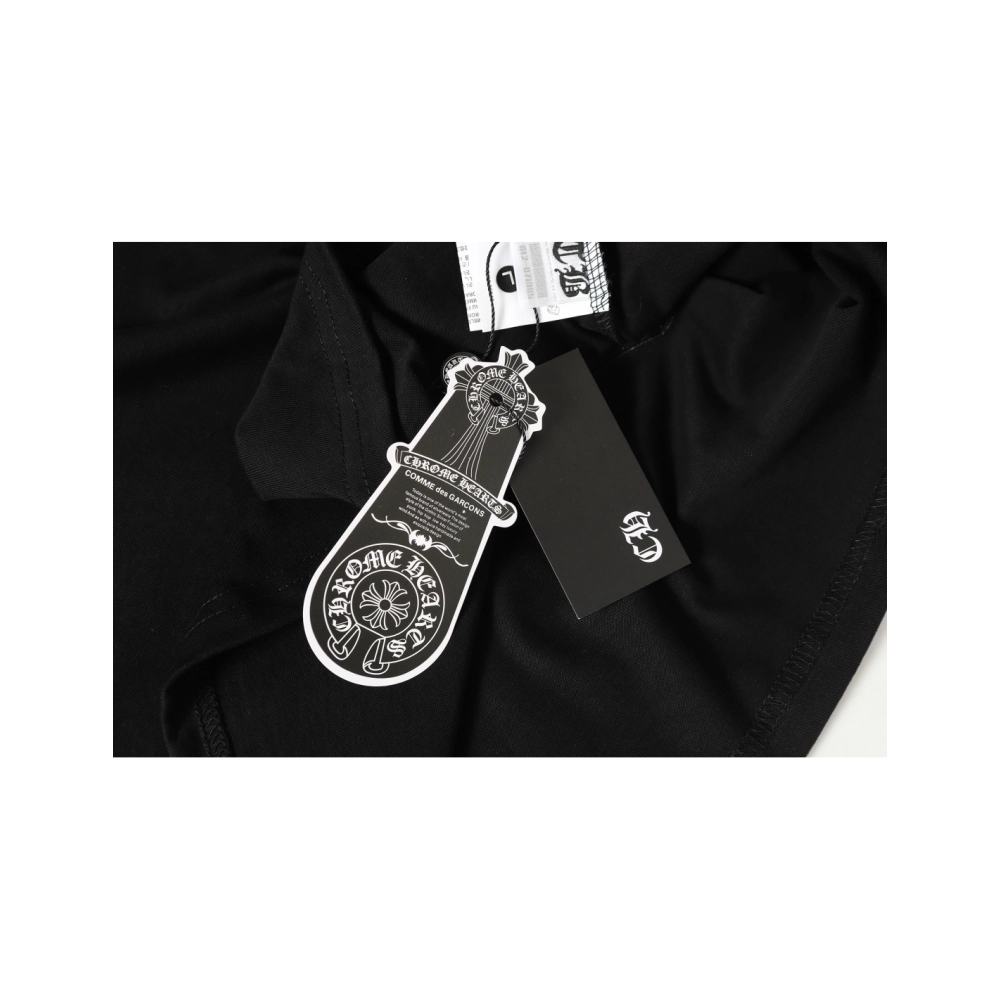 Chrome Hearts T-shirt 2210 Black White,Chrome Hearts T Shirt,Tshirt,APPAREL
