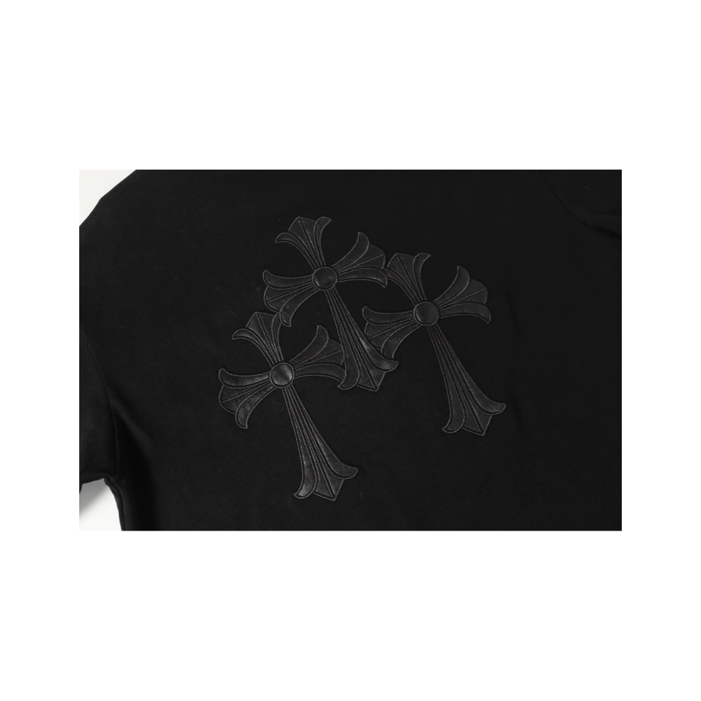 Chrome Hearts T-shirt 2210 Black White,Chrome Hearts T Shirt,Tshirt,APPAREL
