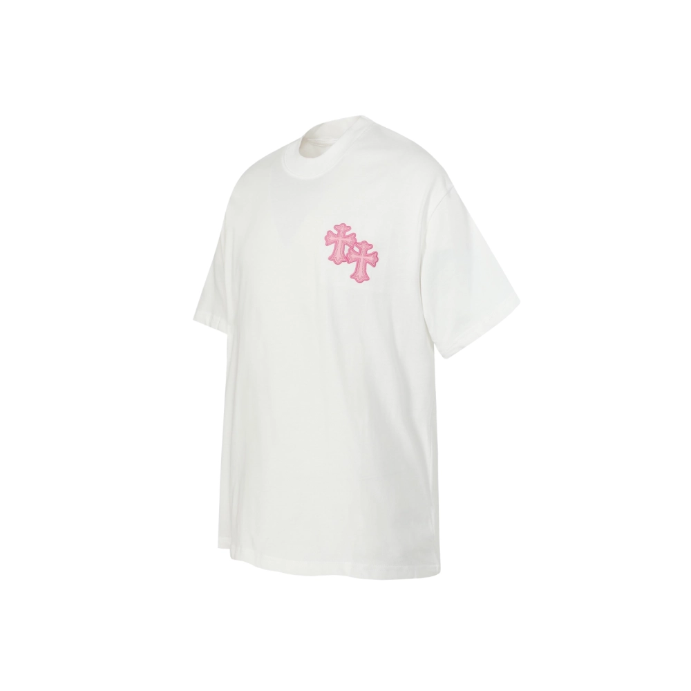 Chrome Hearts T-shirt 2207 Black White Pink,Chrome Hearts T Shirt,Tshirt,APPAREL