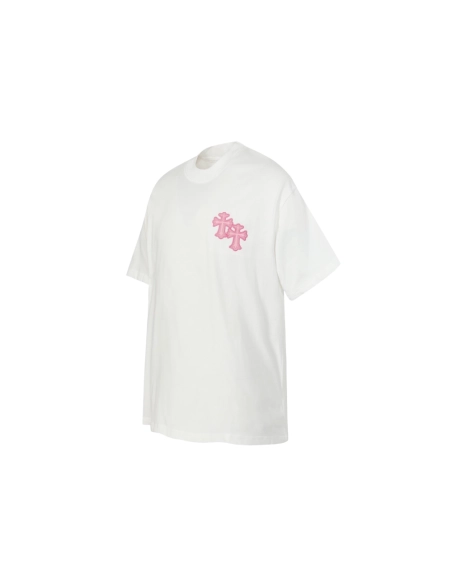 Chrome Hearts T-shirt 2207 Black White Pink,Chrome Hearts T Shirt,Tshirt,APPAREL